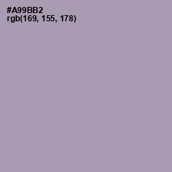 #A99BB2 - Amethyst Smoke Color Image