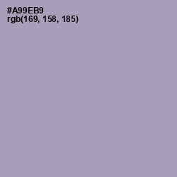 #A99EB9 - Amethyst Smoke Color Image