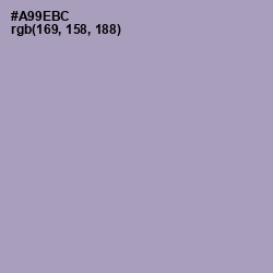 #A99EBC - Amethyst Smoke Color Image