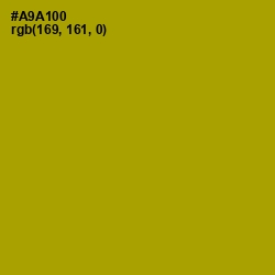 #A9A100 - Sahara Color Image
