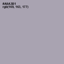 #A9A3B1 - Spun Pearl Color Image