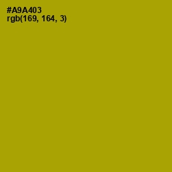#A9A403 - Sahara Color Image