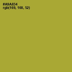 #A9A834 - Lemon Ginger Color Image
