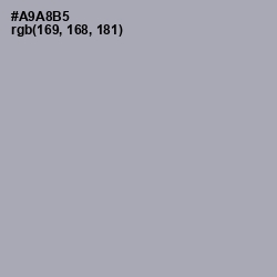 #A9A8B5 - Spun Pearl Color Image