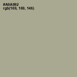 #A9A992 - Gray Olive Color Image