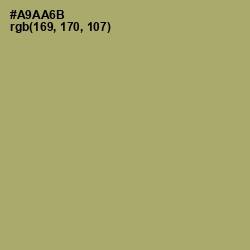#A9AA6B - Green Smoke Color Image