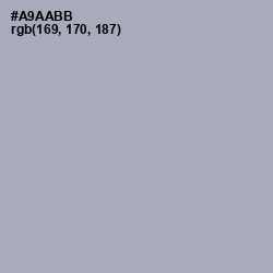 #A9AABB - Spun Pearl Color Image