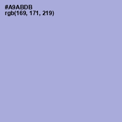 #A9ABDB - Wistful Color Image