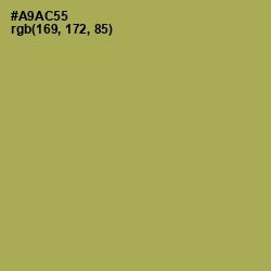 #A9AC55 - Olive Green Color Image