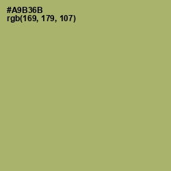 #A9B36B - Green Smoke Color Image