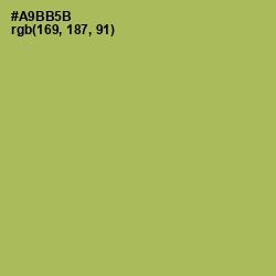#A9BB5B - Olive Green Color Image