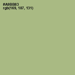 #A9BB83 - Swamp Green Color Image