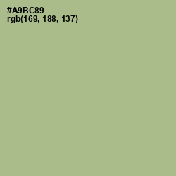 #A9BC89 - Swamp Green Color Image
