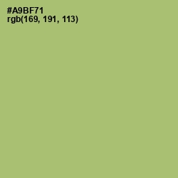 #A9BF71 - Green Smoke Color Image