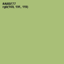 #A9BF77 - Green Smoke Color Image