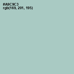 #A9C9C3 - Opal Color Image