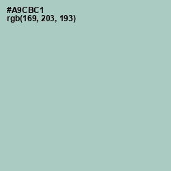 #A9CBC1 - Opal Color Image