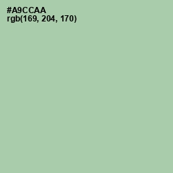 #A9CCAA - Spring Rain Color Image