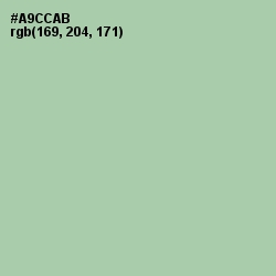#A9CCAB - Spring Rain Color Image