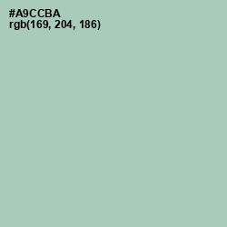 #A9CCBA - Spring Rain Color Image