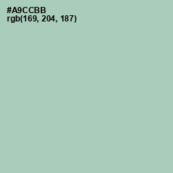 #A9CCBB - Spring Rain Color Image