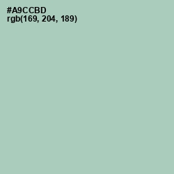 #A9CCBD - Spring Rain Color Image