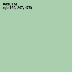 #A9CFAF - Spring Rain Color Image