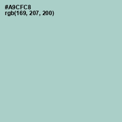 #A9CFC8 - Opal Color Image