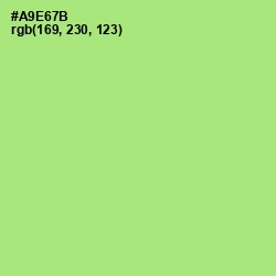#A9E67B - Wild Willow Color Image