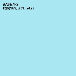 #A9E7F2 - Blizzard Blue Color Image