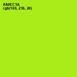 #A9EC1A - Inch Worm Color Image