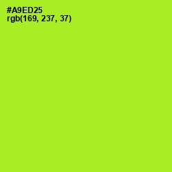 #A9ED25 - Green Yellow Color Image