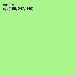 #A9F78C - Mint Green Color Image