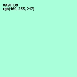 #A9FFD9 - Magic Mint Color Image