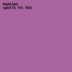 #AA65A0 - Wisteria Color Image