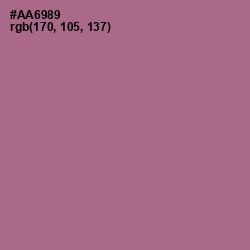 #AA6989 - Turkish Rose Color Image