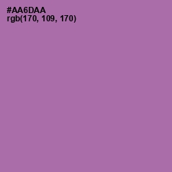 #AA6DAA - Wisteria Color Image