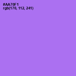 #AA70F1 - Lavender Color Image