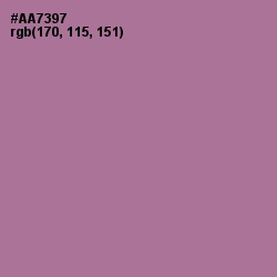 #AA7397 - Turkish Rose Color Image