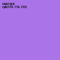 #AA74E8 - Lavender Color Image