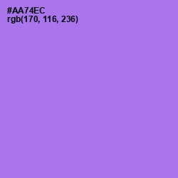 #AA74EC - Lavender Color Image