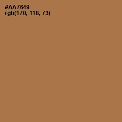 #AA7649 - Santa Fe Color Image