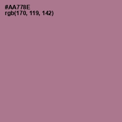 #AA778E - Turkish Rose Color Image