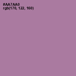 #AA7AA0 - Mountbatten Pink Color Image