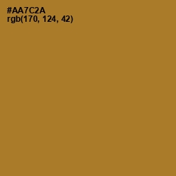 #AA7C2A - Copper Color Image