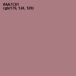 #AA7C81 - Turkish Rose Color Image