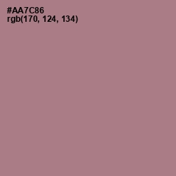 #AA7C86 - Turkish Rose Color Image