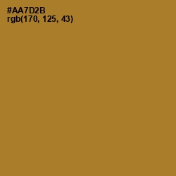 #AA7D2B - Copper Color Image