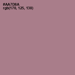 #AA7D8A - Turkish Rose Color Image