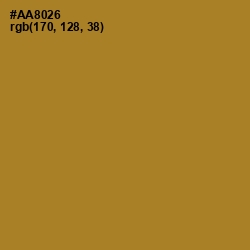 #AA8026 - Luxor Gold Color Image